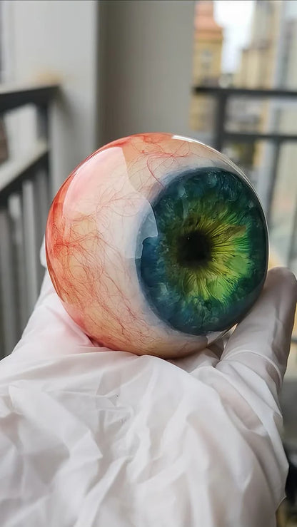 ⚡️Luxury Hyper-Realistic Monster Eye Decor - Handmade Gothic Stained Glass Jewelry👁️