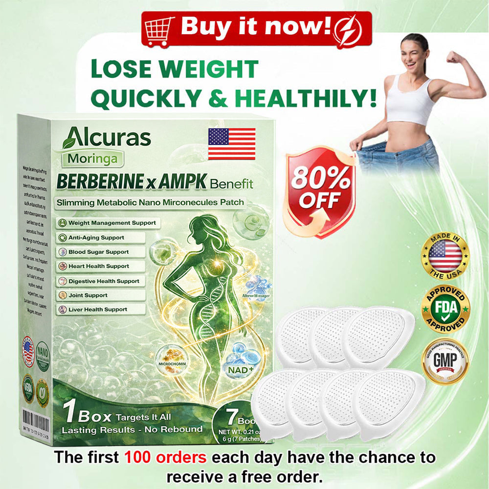 🧬 Alcuras™ Moringa + Berberine AMPK Slimming Patch
