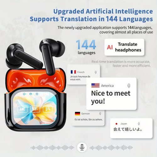 🎁ONLY $19.99🔥Wireless Bluetooth Translation Earphone With LED display screen(Fit iOS & Android)