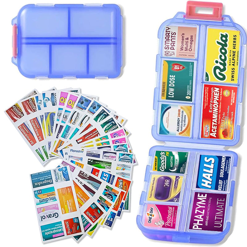 🌸Mother's Day Sale 50% OFF🔥Travel Pill Organizer Box (161 Labels for Customization)