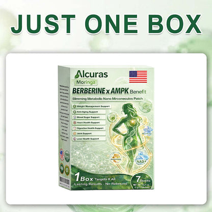 🧬 Alcuras™ Moringa + Berberine AMPK Slimming Patch