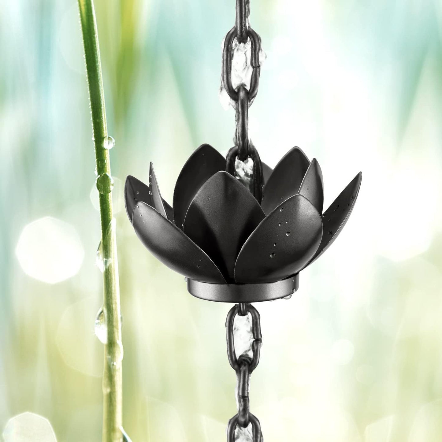 Free Shipping🔥Monarch Rain Chains Aluminum "Lotus" Series Rain Chain (for Gutters)