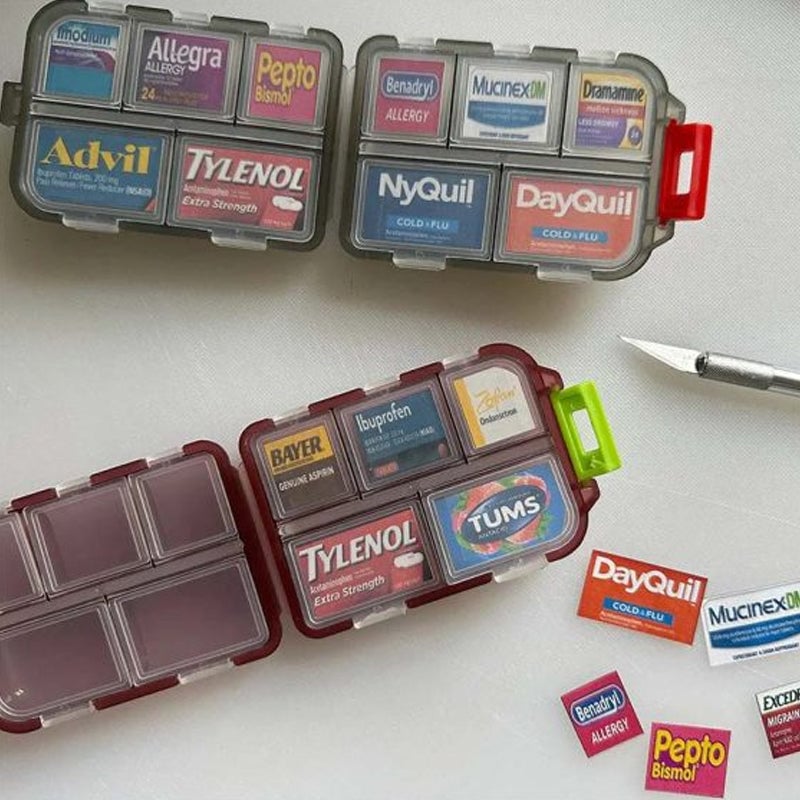 🌸Mother's Day Sale 50% OFF🔥Travel Pill Organizer Box (161 Labels for Customization)