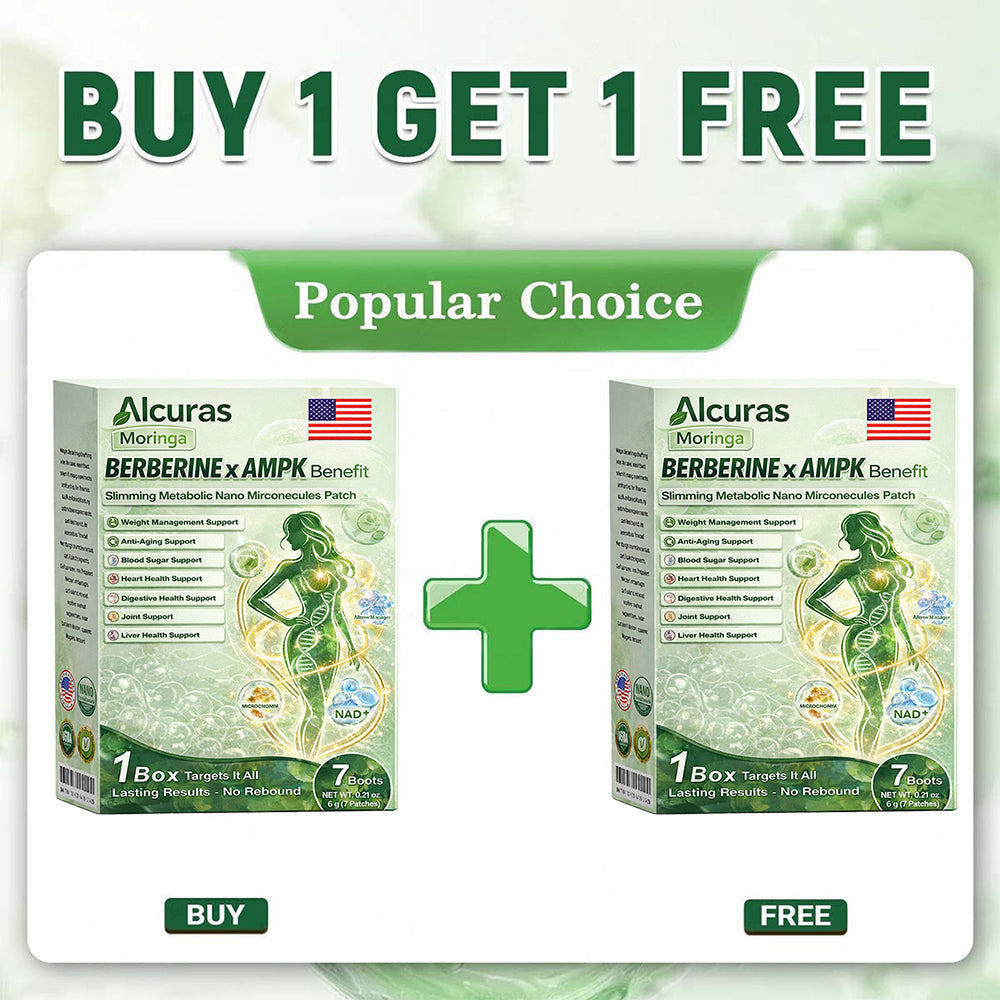 🧬 Alcuras™ Moringa + Berberine AMPK Slimming Patch