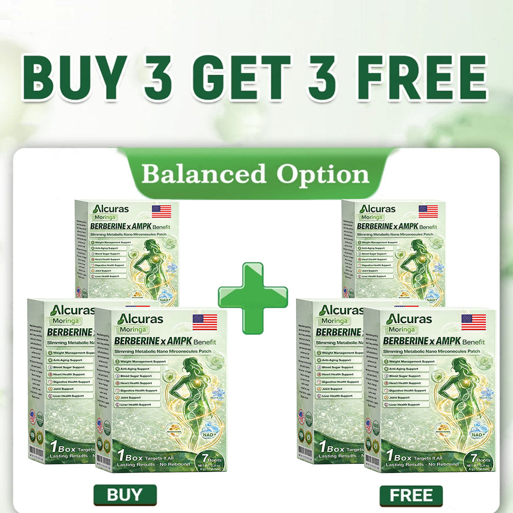 🧬 Alcuras™ Moringa + Berberine AMPK Slimming Patch