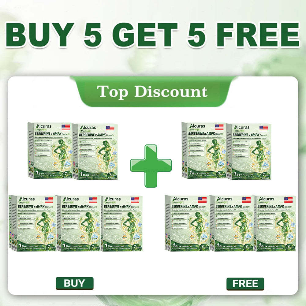 🧬 Alcuras™ Moringa + Berberine AMPK Slimming Patch