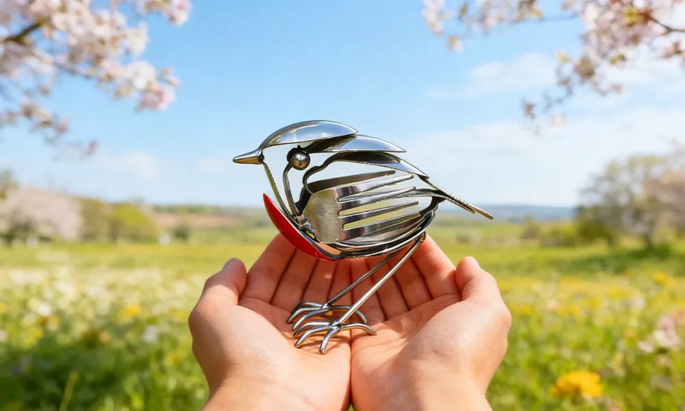 🐦 Handmade Metal Robin - Buy 2 Free Shipping