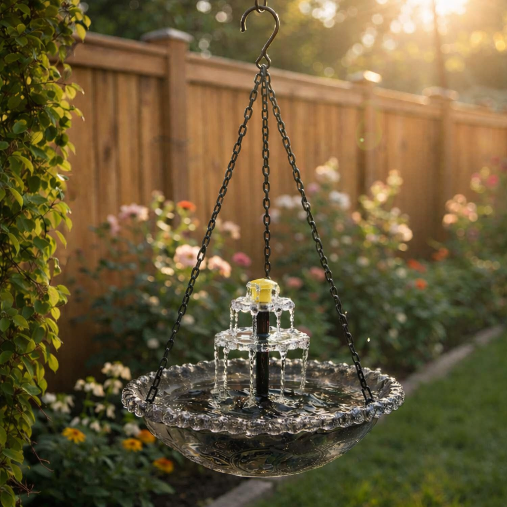 ✨2026 Spring Hot Sale 49% OFF🐦Solar Cascade Hanging Bird Bath Fountain
