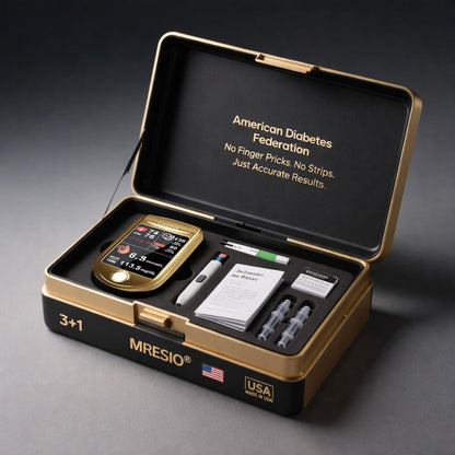 🩸Health America Subsidized Product |Mresio® Professional 12in1 Glucose & Vital Signs Monitor-Painless, Fast, Precise& FDA-Backed(Made in California, USA)