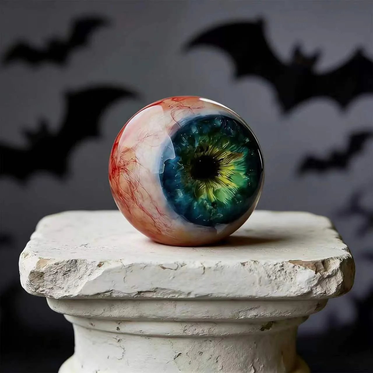 ⚡️Luxury Hyper-Realistic Monster Eye Decor - Handmade Gothic Stained Glass Jewelry👁️